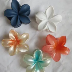 Pellizcos medianos de flor hawaiana