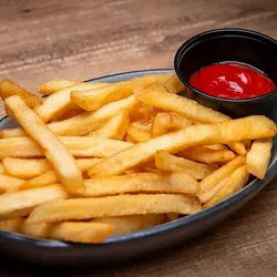 Papas fritas con ketchup
