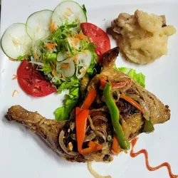 Pollo asado a la brasa