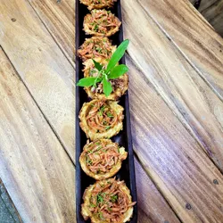 Tostones rellenos con Tetí