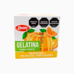 gelatina sabor naranja 40g boom