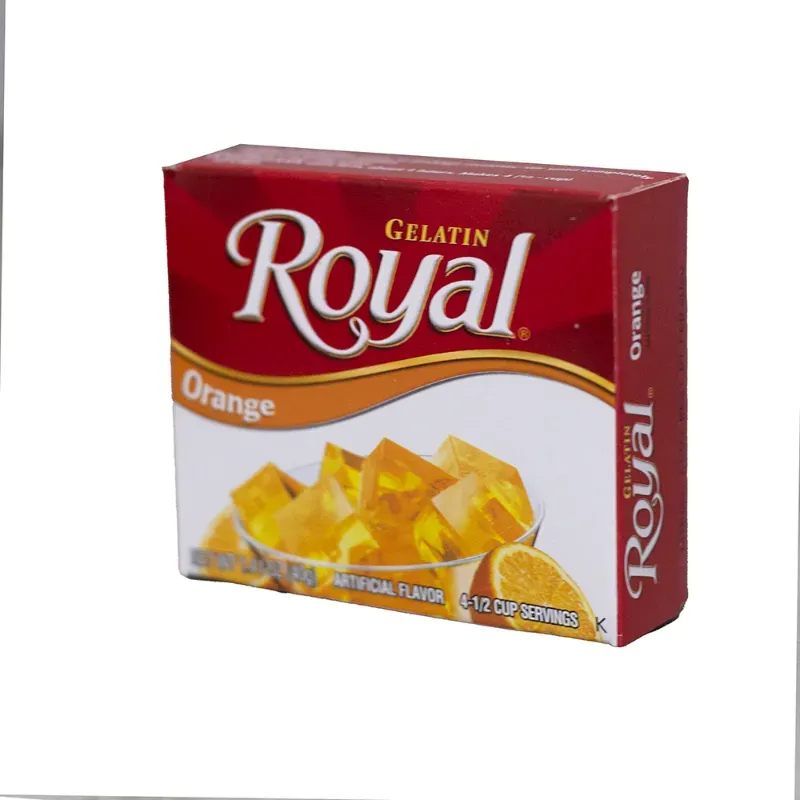 gelatina sabor naranja 40g royal