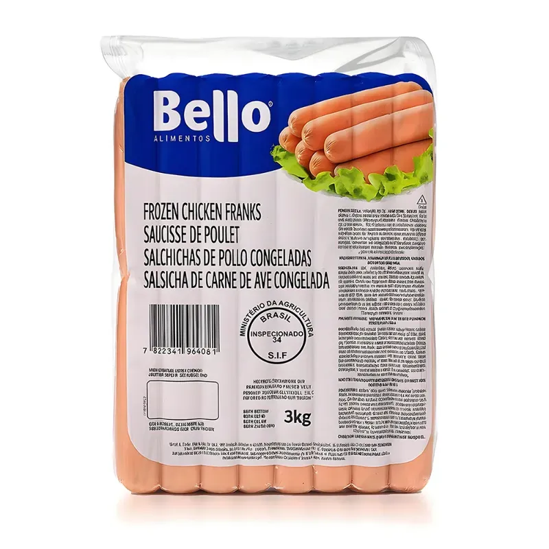 Salchicas de pollo Bello 3kg