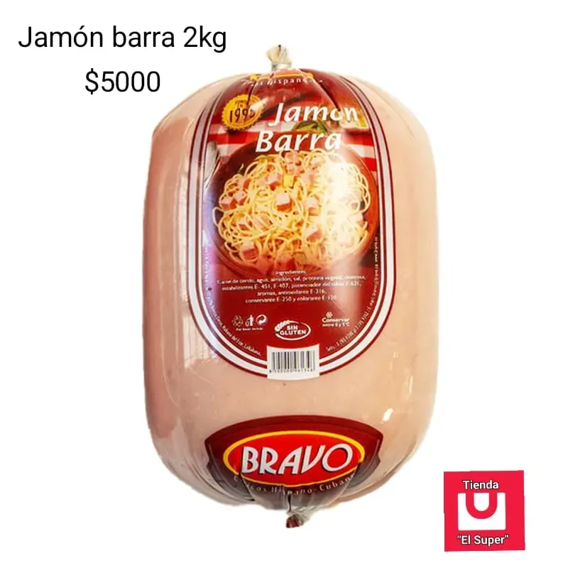 Jamón barra 2kg bravo 