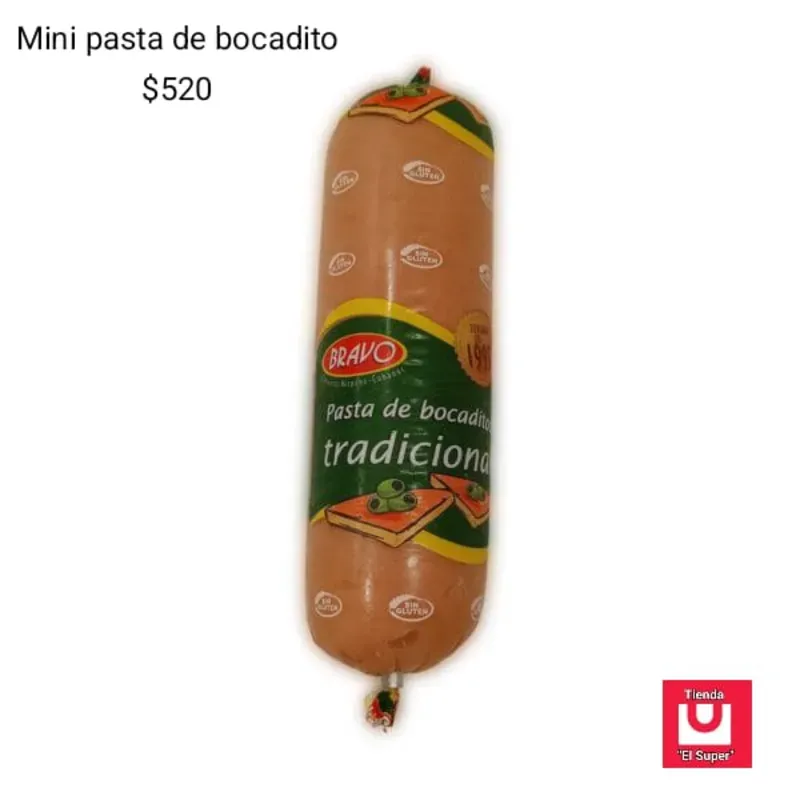 Mini pasta de bocasitos 400g bravo 