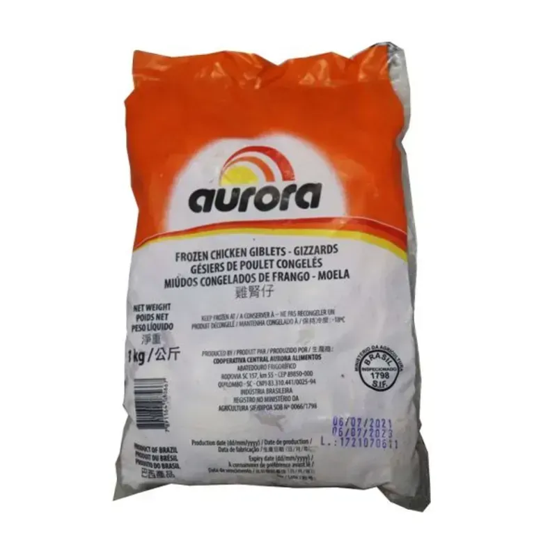 molleja de pollo aurora 1kg