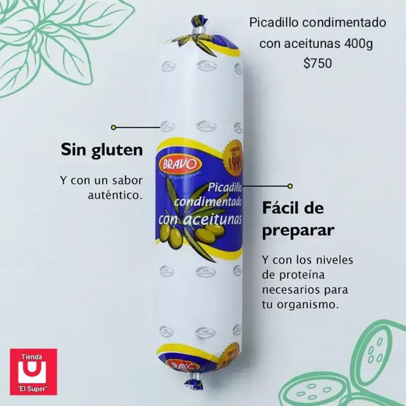 Picadillo condimentado con aceitunas 400g bravo