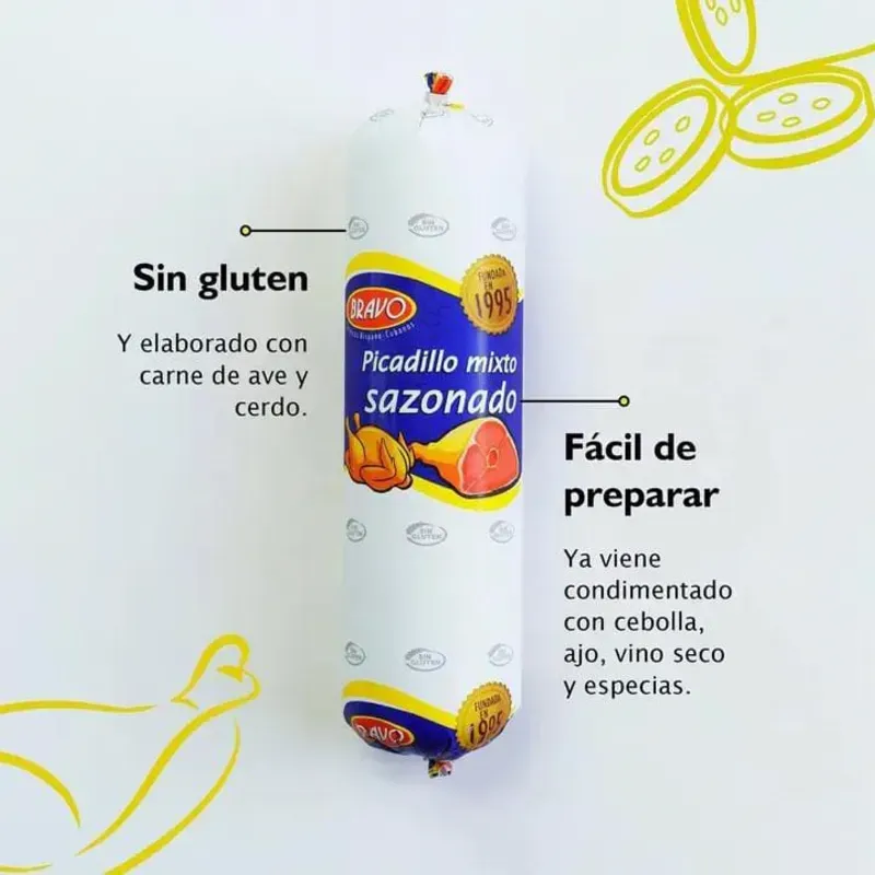Picadillo mixto sazonado 1.2kg bravo