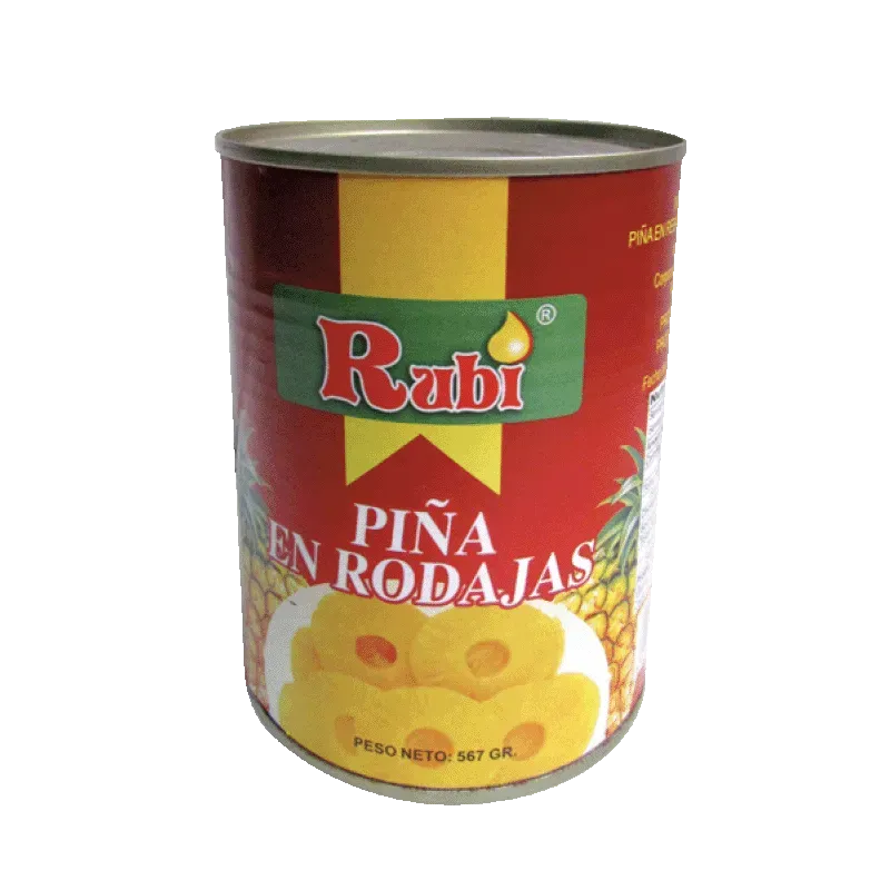 piña en rodajas 567g