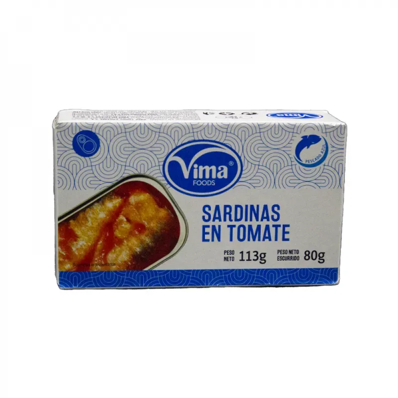 sardinas en tomate 80g vima