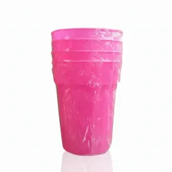 Set de vasos plásticos 4psc