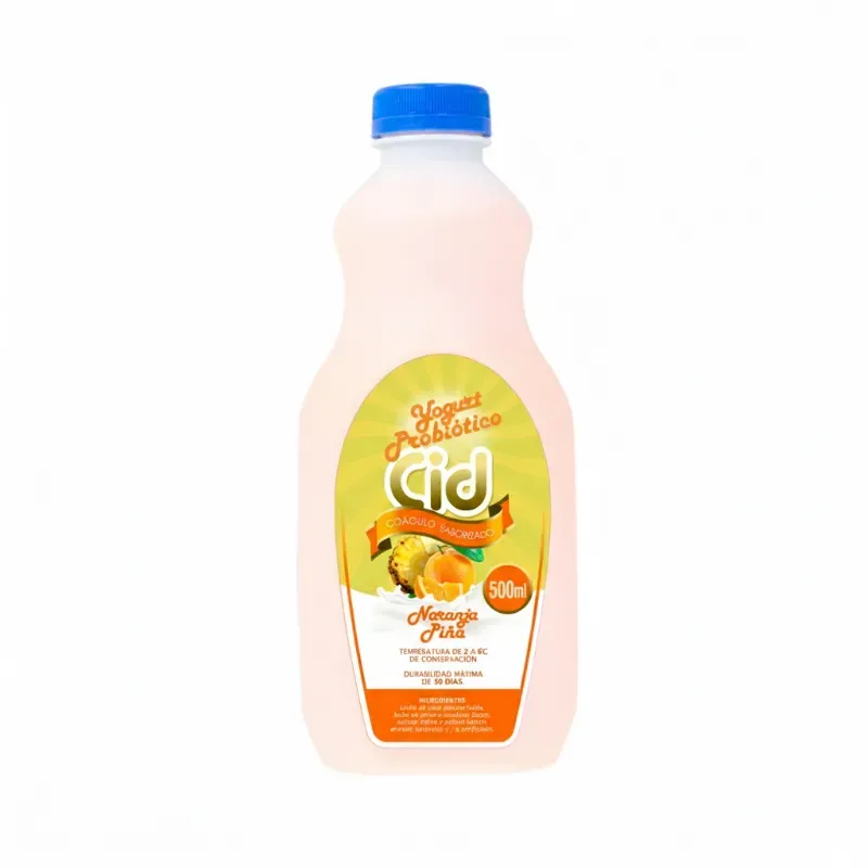 Yogurt cid sabor naranja piña 500ml