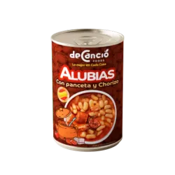 Alubias con panceta y chorizo