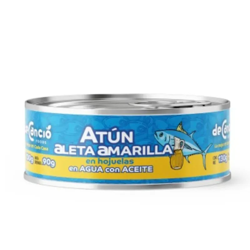 Atún ALETA AMARILLA en agua con aceite