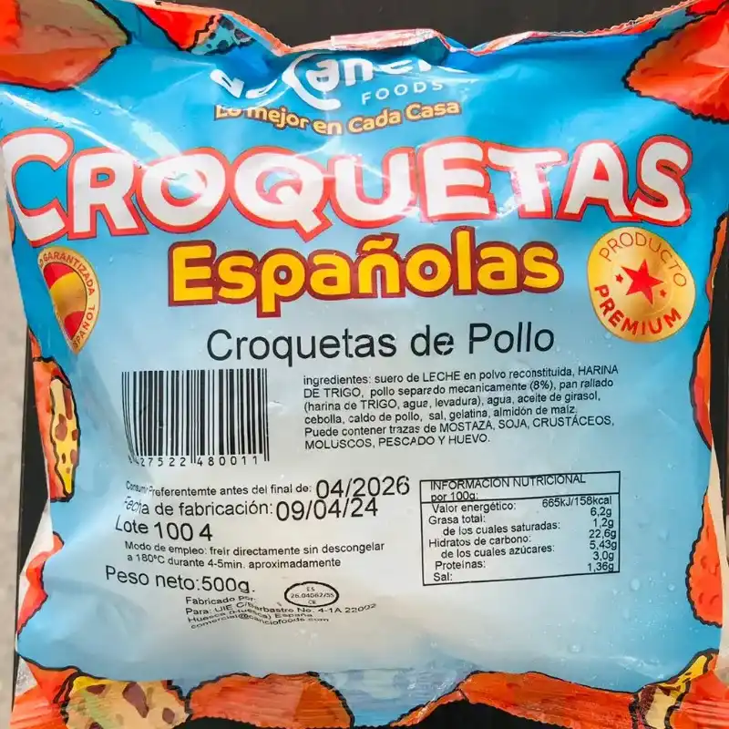 Croquetas de Pollo 500g 
