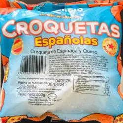 Croquetas Españolas de Espinaca y Queso 500g