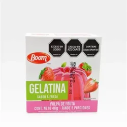 Gelatina Boom Fresa 40g