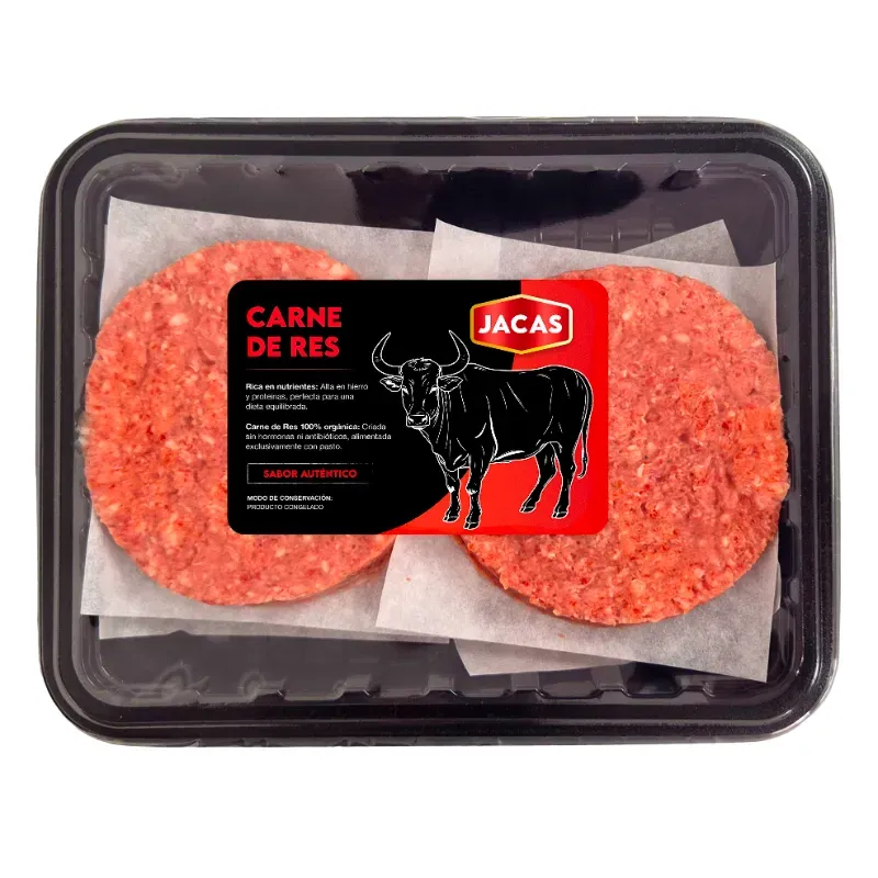 Hamburguesa de res Jacas 