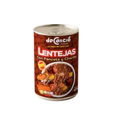 Lentejas con panceta y chorizo