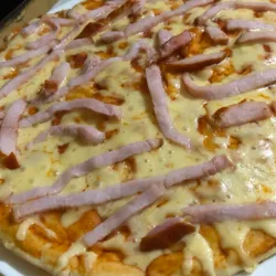 Pizza Queso Gouda + Lomo Ahumado