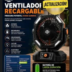 Ventilador recargable