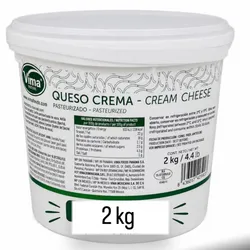 Cubeta queso crema 2kg