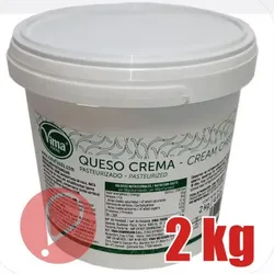 Cubeta queso crema 2kg