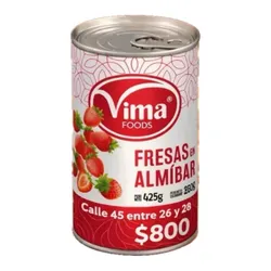 Fresas en almíbar 260gramos “Vima”