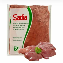 Hígado de pollo 1kg Sadia