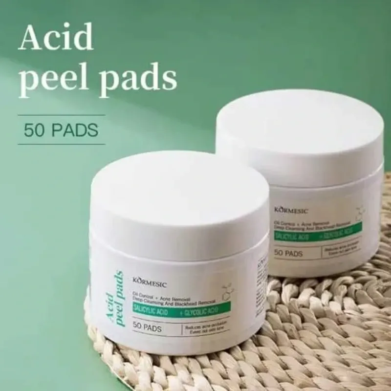 Pads Peel Ácido Salicílico + Ácido Glicólico - Kormesic (50uds)