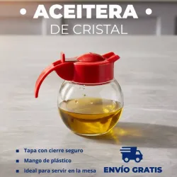 Aceitera de cristal