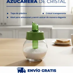 Azucarero de cristal