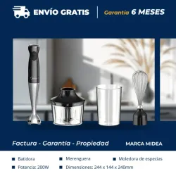 Batidora de mano 3 en 1