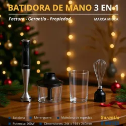 Batidora de mano 3 en 1