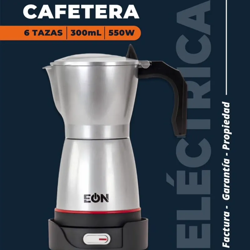 Cafetera electrica 6 tazas Gris
