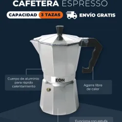 Cafetera expresso 3 tazas