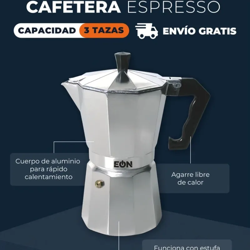 Cafetera expresso 3 tazas