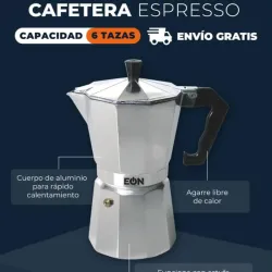 Cafetera expresso 6 tazas