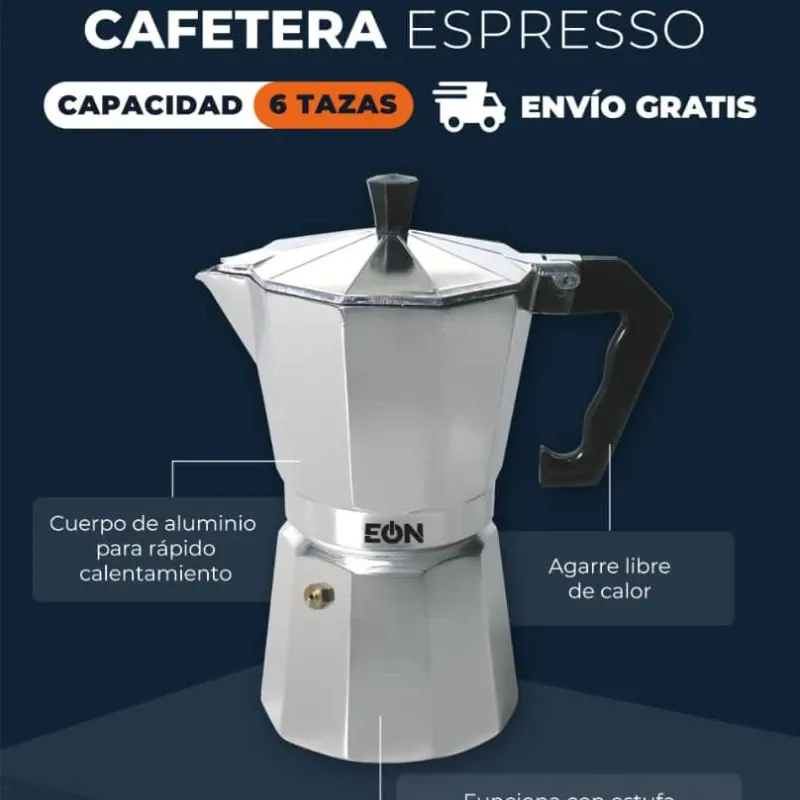 Cafetera expresso 6 tazas