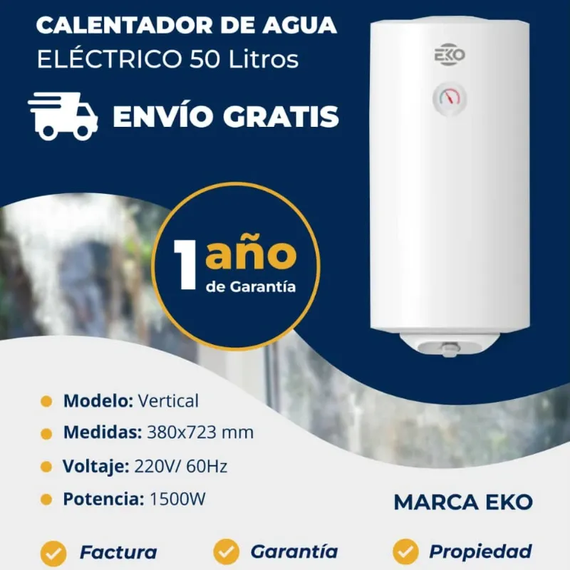 Calentador de agua eléctrico 50L
