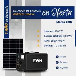 Estación de energía pórtatil de 1200W
