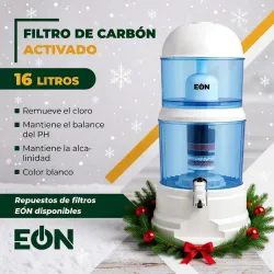 Filtro de Carbón Activado 16L Blanco 