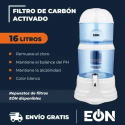 Filtro de Carbón Activado 16L Blanco 