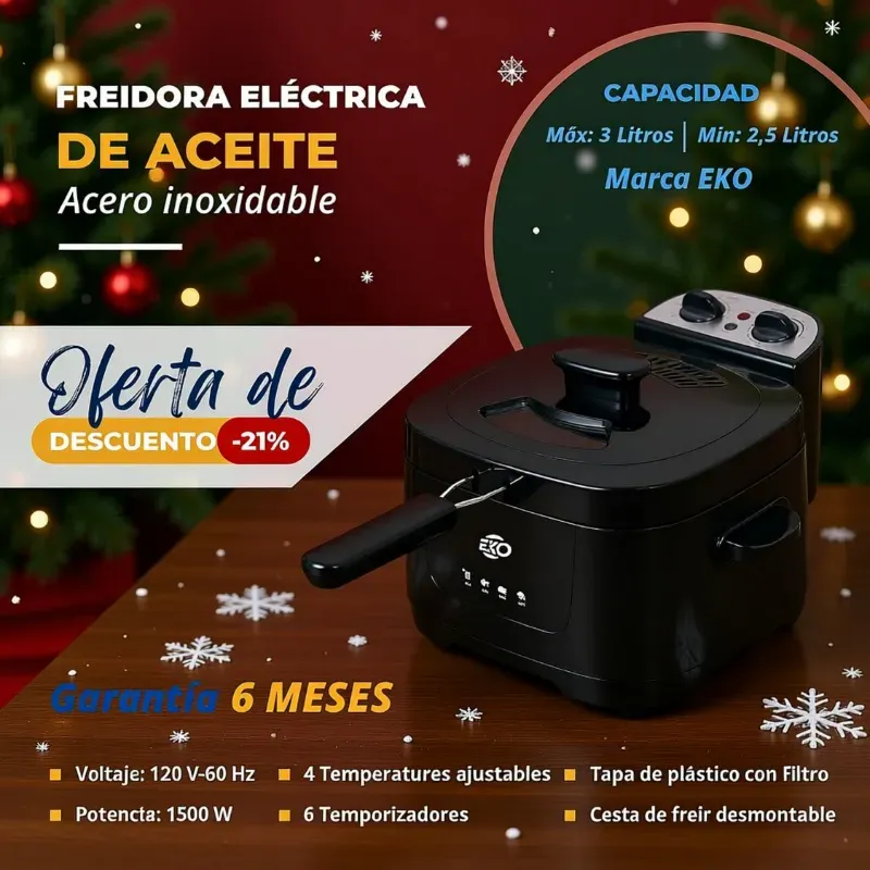 Freidora de aceite 2.5L