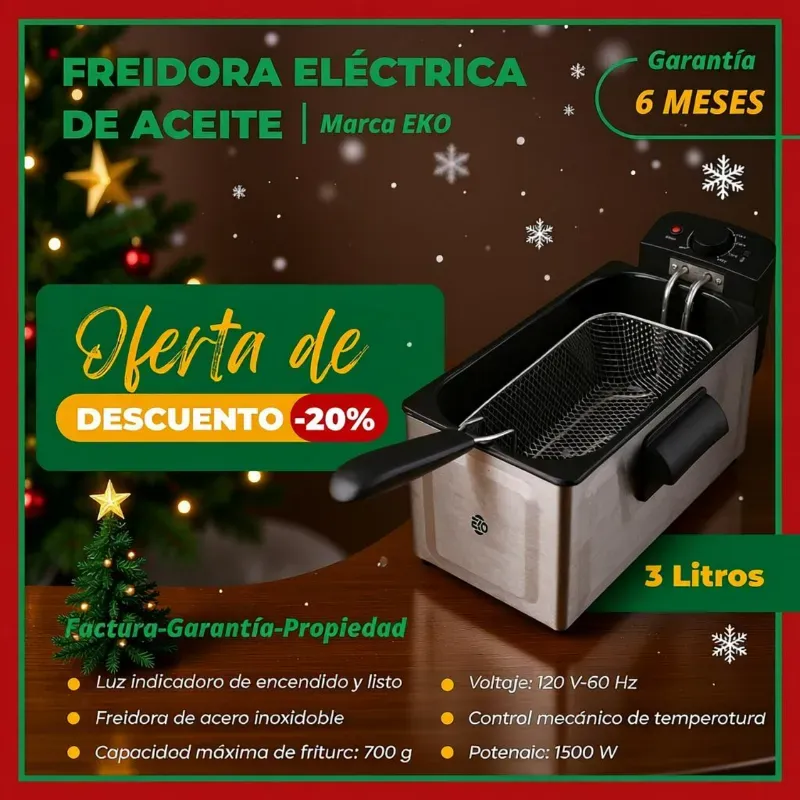 Freidora de aceite 3L