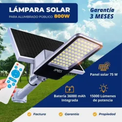 Lampara solar 800W