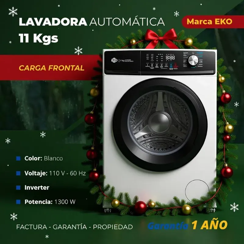 Lavadora automática 11Kg