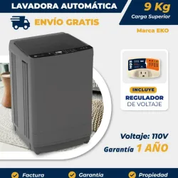 Lavadora automática de 9Kg