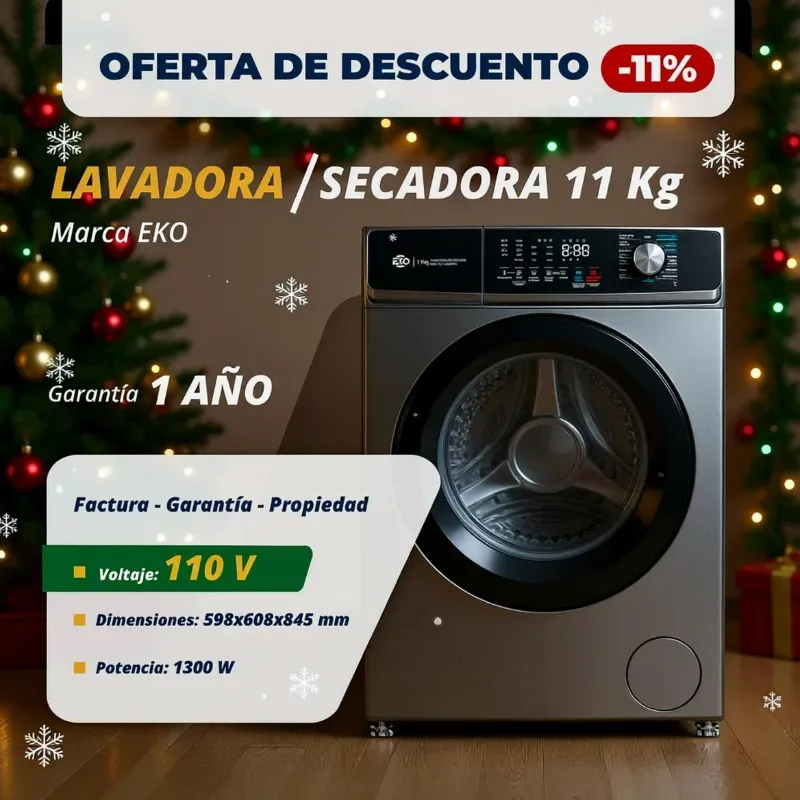 Lavadora/Secadora de 11 kg