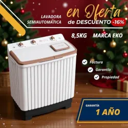 Lavadora Semiautomática de 8.5 kg